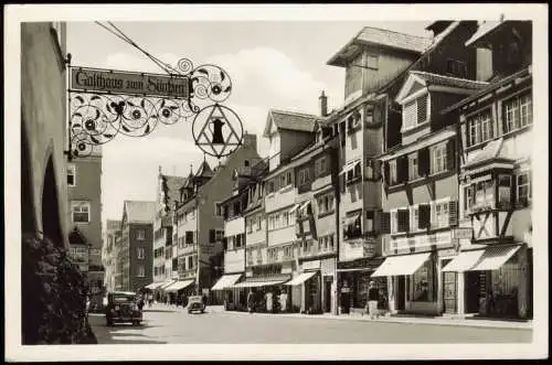 Lindau (Bodensee) Straßen Ansicht Hauptstraße Lokale & Geschäfte 1960