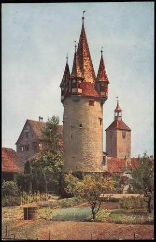 Lindau (Bodensee) Diebesturm Peterskirche Aufnahme in natürlichen Farben 1913