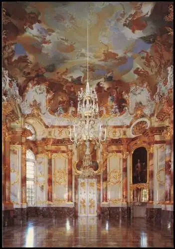 Ansichtskarte Bruchsal Schloss Innenansicht Marmorsaal 1980