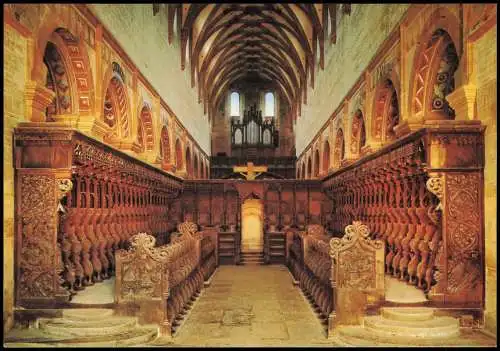 Maulbronn Kloster Hauptschiff mit Chorgestühl Klosterkirche 1985