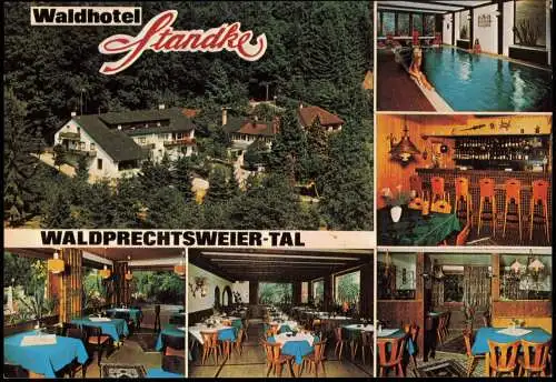 Waldprechtsweier Mehrbild-AK WALDHOTEL STANDKE  TAL Restaurant Café 1992/1975