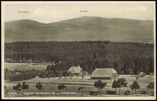 Hohegeiß-Braunlage Panorama-Ansicht HÖHENLUFTKURORT HOHEGEISS HOCHHARZ 1930