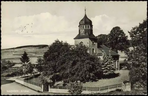 Ansichtskarte Naensen-Einbeck Partie an der Kirche 1978/1960