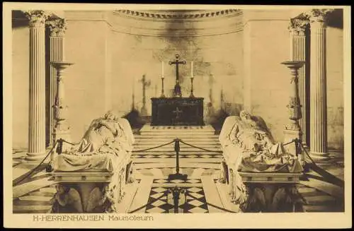 Ansichtskarte Herrenhausen-Hannover Mausoleum 1920