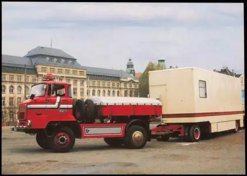 Ansichtskarte Chemnitz IFA L 60 Straßenzugmaschine auf dem Hartmannplatz 2005