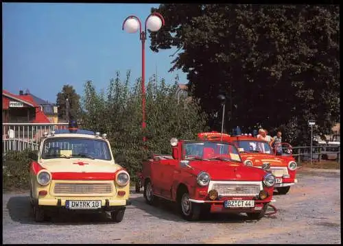 Possendorf-Bannewitz Trabant als Einsatzfahrzeug Feuerwehrtreffen 2001