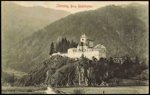 Cartoline Sterzing Vipiteno Umland-Ansicht mit der Burg Reiffenstein 1901