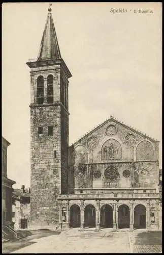 Cartoline Spoleto Spoleto Duomo (Dom) Kirchen-Bauwerk 1910