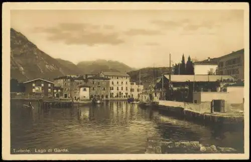 Torbole-Naag-Turbel Nago- Ortsansicht Lago di Garda Partie am Gardasee 1910