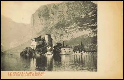 Cartoline Trient Trento SALUTO DA CASTEL TOBLINO GRUSS AUS SCHLOSS 1910