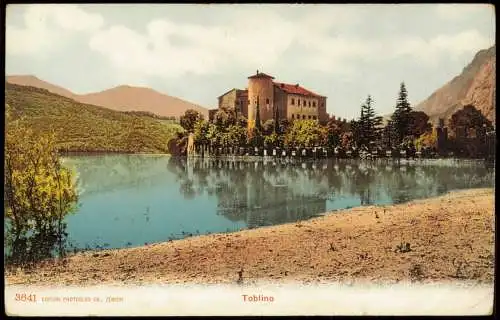 Cartoline Trient Trento Ortsansicht Toblino am See 1910