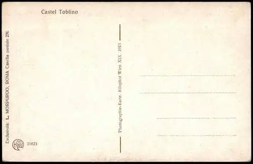 Cartoline Trient Trento Castel Toblino (Burg an italienischem See) 1910