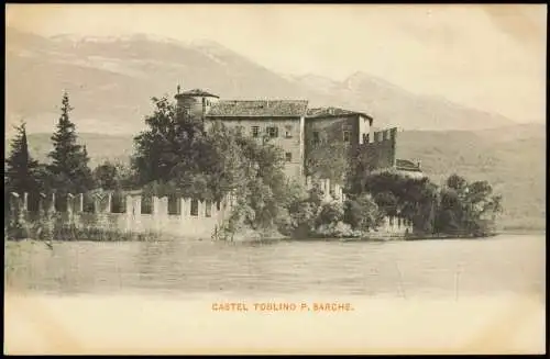 Trient Trento CASTEL TOBLINO P. SARCHE (Burg-Anlage am See) 1905