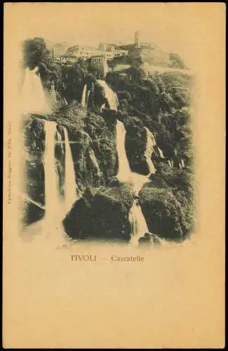 Cartoline Tivoli (Latium) Cascatelle (Wasserfall, River Falls) 1900