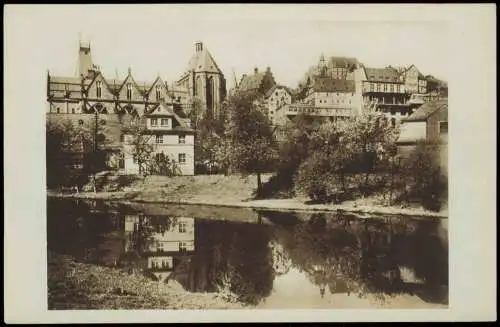 Marburg an der Lahn Stadtteilansicht Blick von dem neuen Dammweg aus 1920