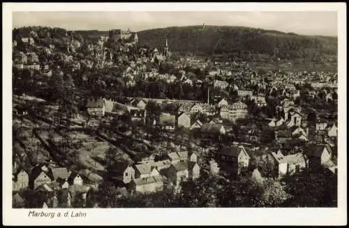 Ansichtskarte Marburg an der Lahn Panorama-Ansicht 1941