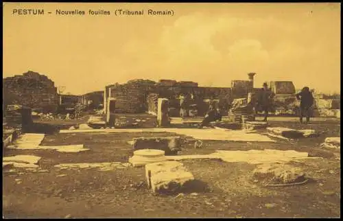 Paestum Pestum Ortsansicht, Nouvelles fouilles (Tribunal Romain) 1910