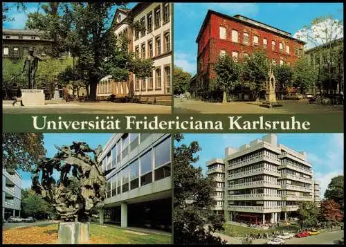 Ansichtskarte Karlsruhe Universität Fridericiana 1995