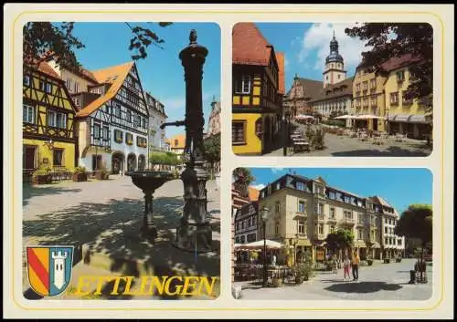 Ansichtskarte Ettlingen Ortsansichten (Mehrbildkarte) 1990