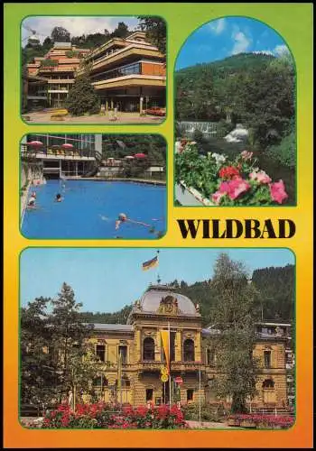 Ansichtskarte Bad Wildbad Mehrbildkarte mit Ortsansichten 1980