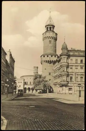 Ansichtskarte Görlitz Zgorzelec Reichenbacher Turm Straße Fotokarte 1963