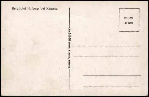 Ansichtskarte Kamenz Kamjenc Hutberg, Stadt und Thingplatz 1940