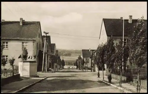 Ansichtskarte Schneeberg (Erzgebirge) Straße Stadtteil Wolfgangmaßen 1962