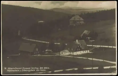 Zinnwald Georgenfeld-Altenberg Erzgebirge Mädchenheim u. Erholungsheim  1928