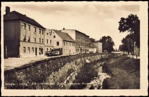 Postcard Striegau Strzegom Schweidnitzer Straße 1930