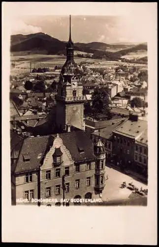 Postcard Mährisch Schönberg Šumperk Blick über die Stadt Sudentenland 1930