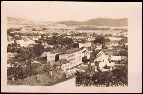 Foto Mährisch Schönberg Šumperk Stadt Fabrik Sudentenland 1929 Privatfoto