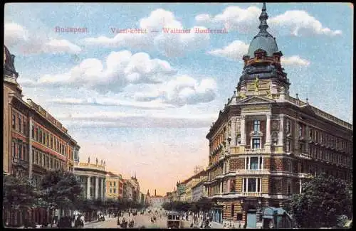 Postcard Budapest Váczi-körut Waitzner Boulevard. 1914  Ungarn Magyar