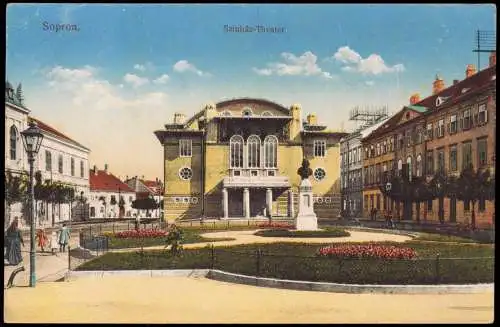 Postcard Ödenburg Sopron Szinház-Theater 1914  Ungarn Magyar