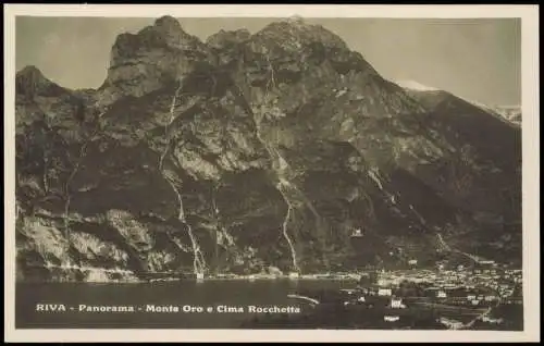 Riva del Garda Panorama Monte Oro e Cima Rocchetta, Gardasee 1925