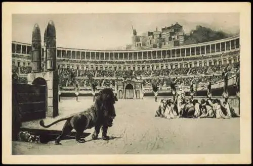 Cartoline Rom Roma Amphitheatrum Flavium, Ultima preghiera 1910