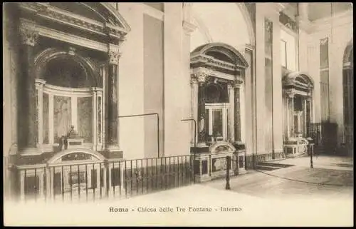 Cartoline Rom Roma Kirche, Chiesa delle Tre Fontane 1910