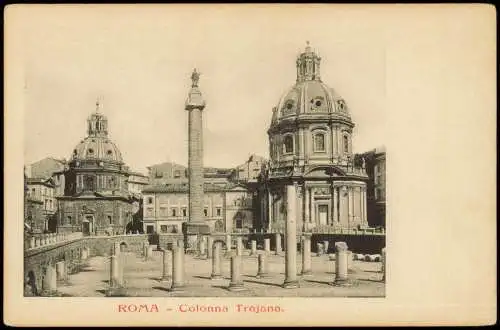 Cartoline Rom Roma Ortsansicht, Turm Monument, Colonna Trajana 1900