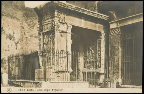 Cartoline Rom Roma Arco degli Argentieri 1910