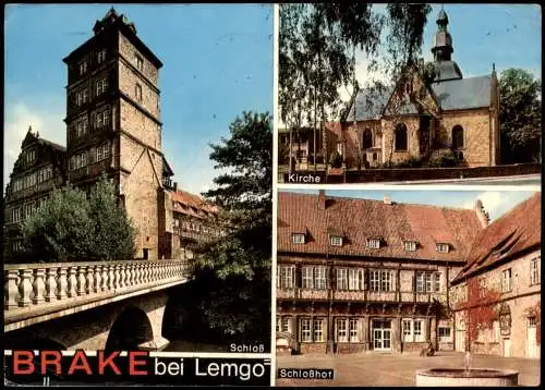 Ansichtskarte Lemgo 3 Bild Kirche Schloß 1976