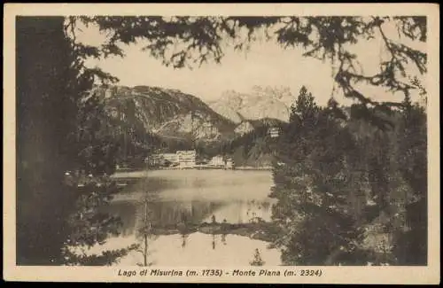 Hayden Cortina d’Ampezzo  Lago di Misurina Monte Piana, Misurinasee 1910