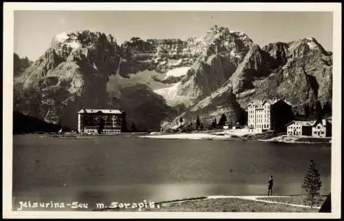 Hayden Cortina d’Ampezzo    Lago di Misurina m. Sorapis, Hotels, Dolomiten 1953