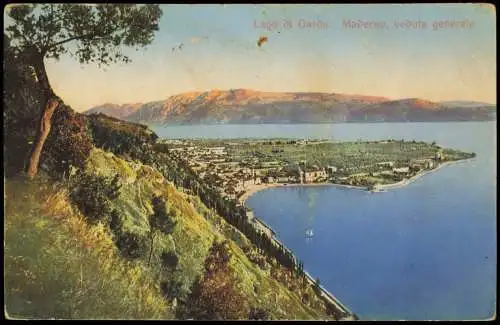 Toscolano-Maderno Maderno am Gardasee, Panorama Lago di Garda 1910