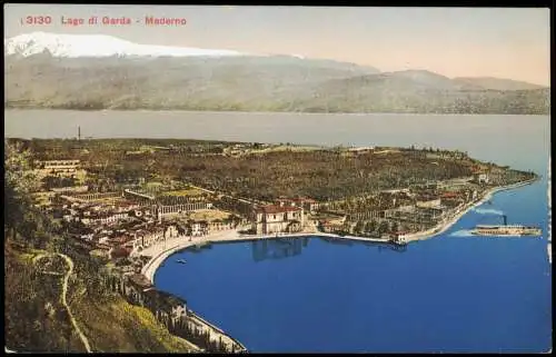 Toscolano-Maderno Panorama-Ansicht Lago di Garda Maderno am Gardasee 1910