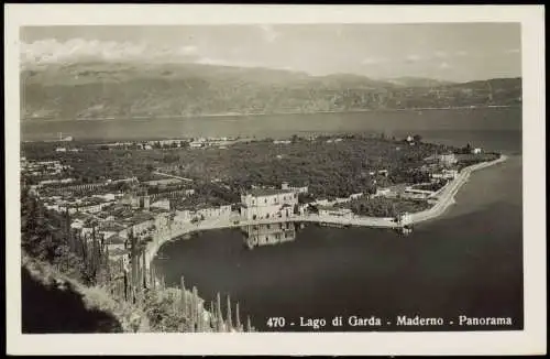 Toscolano-Maderno Panorama-Ansicht Lago di Garda Maderno am Gardasee 1940