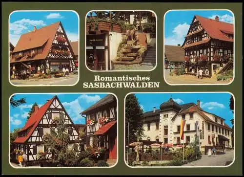 Sasbachwalden Romantisches SASBACHWALDEN (Mehrbild-AK Ortsansichten) 1991