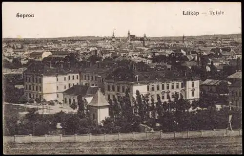 Postcard Ödenburg Sopron Látkép Totale 1916  Ungarn Magyar