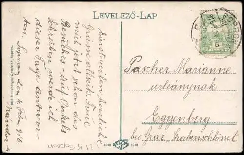 Postcard Ödenburg Sopron Partie an der Kirche - Kinder 1913