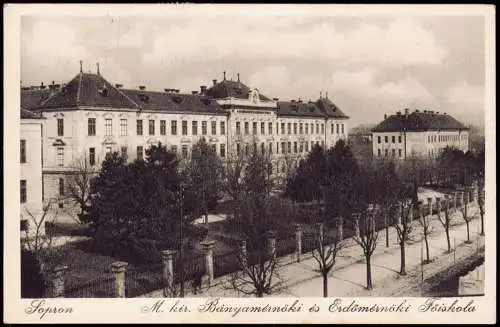 Ödenburg Sopron M. kir. Bányamérnöki és Erdőmérnöki Föiskola 1928  Ungarn Magyar