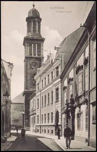 Postcard Ödenburg Sopron Templom utcza. 1912  Magyar Ungarn