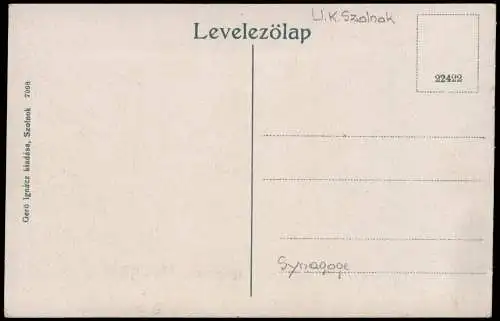 Postcard Sollnock Szolnok Straßenblick - Totale Látkép 1913  Magyar Ungarn